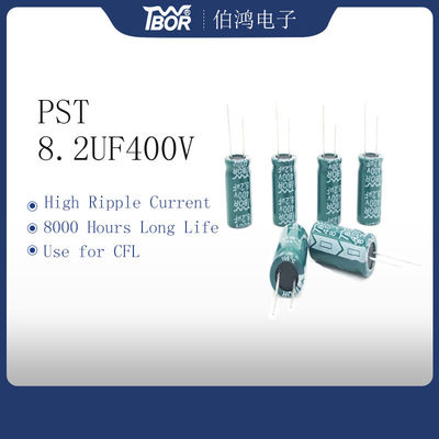 녹색 광선 전해 커패시터 8.2UF400V 10X20mm TW BOR