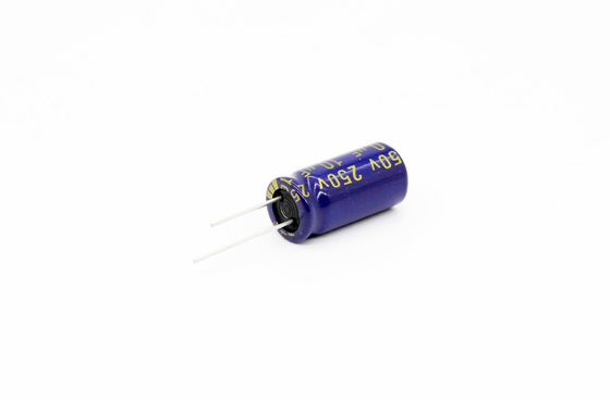 낮은 ESR 알루미늄 전기분해 축전기 10uf250v 8x16mm