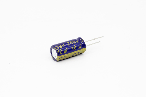 낮은 ESR 알루미늄 전기분해 축전기 10uf250v 8x16mm
