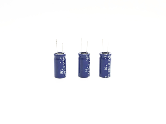 고주파 낮은 ESR 알루미늄 전기분해 축전기 2200UF16V 13X25mm