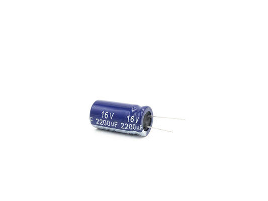 고주파 낮은 ESR 알루미늄 전기분해 축전기 2200UF16V 13X25mm