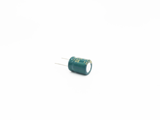 5000 시간 100UF80V는 빛 축전기 10X20MM ISO14001을 이끌었습니다