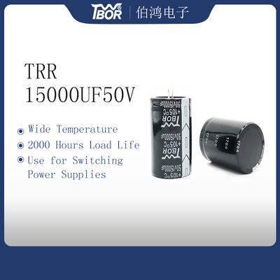검은 35X50MM 고전압 전해 커패시터 15000UF 50V
