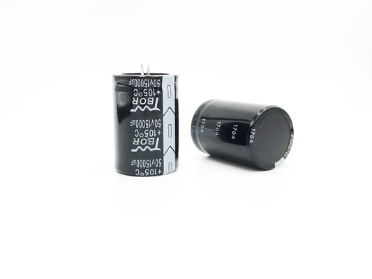 검은 35X50MM 고전압 전해 커패시터 15000UF 50V