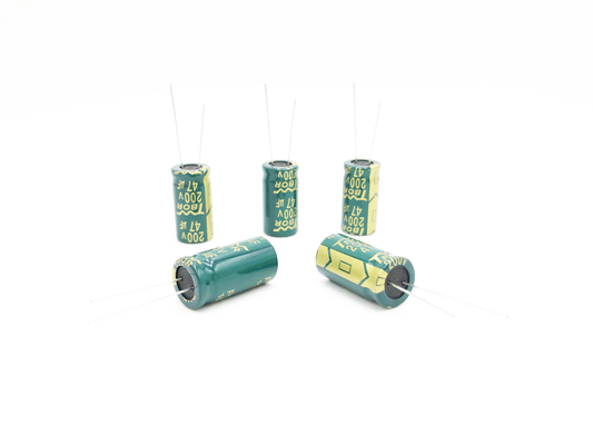 고주파 낮은 ESR 전해 커패시터 47UF200V 13x25MM