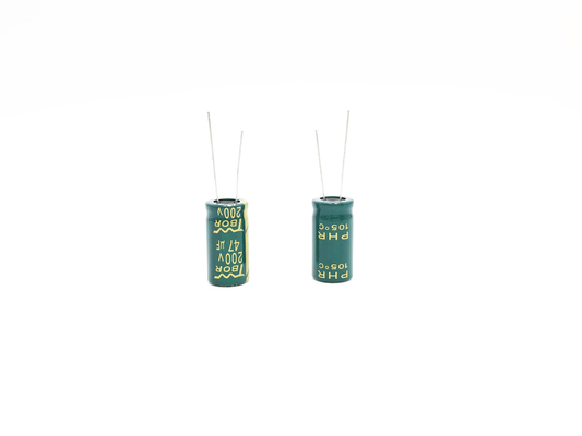 고주파 낮은 ESR 전해 커패시터 47UF200V 13x25MM