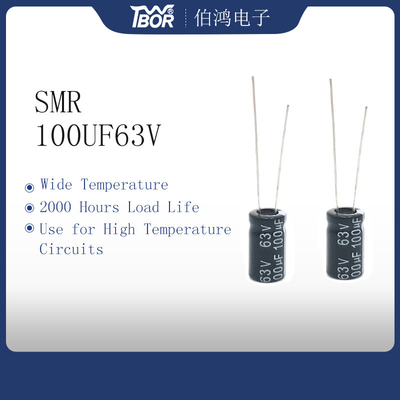 알루미늄 전기분해 축전기 100UF63V 8X14mm