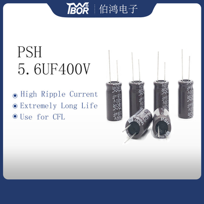 TW BOR 알루미늄 전기분해 축전기 5.6UF 400V 10x16mm CFL 축전기