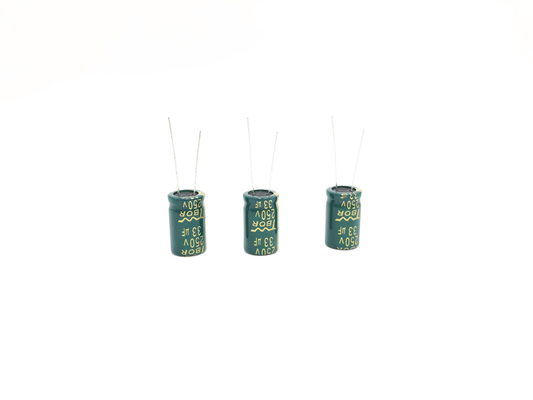 13x20mm 광선 알루미늄 전기분해 축전기 33UF250V