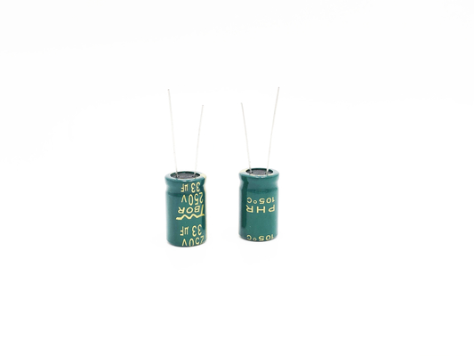 13x20mm 광선 알루미늄 전기분해 축전기 33UF250V